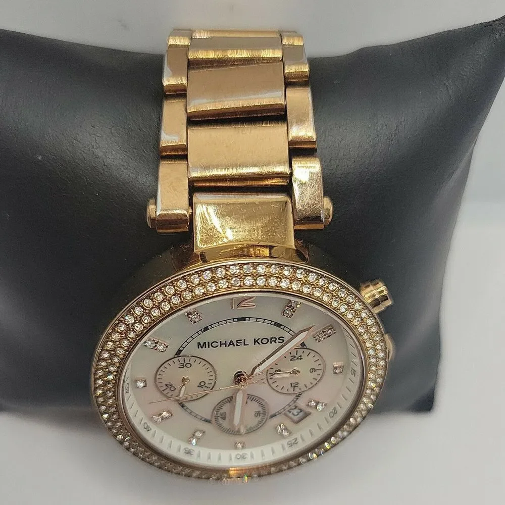 Michael Kors Parker MK5491 Womens Stainless Steel Analog Dial Quartz Watch DE111